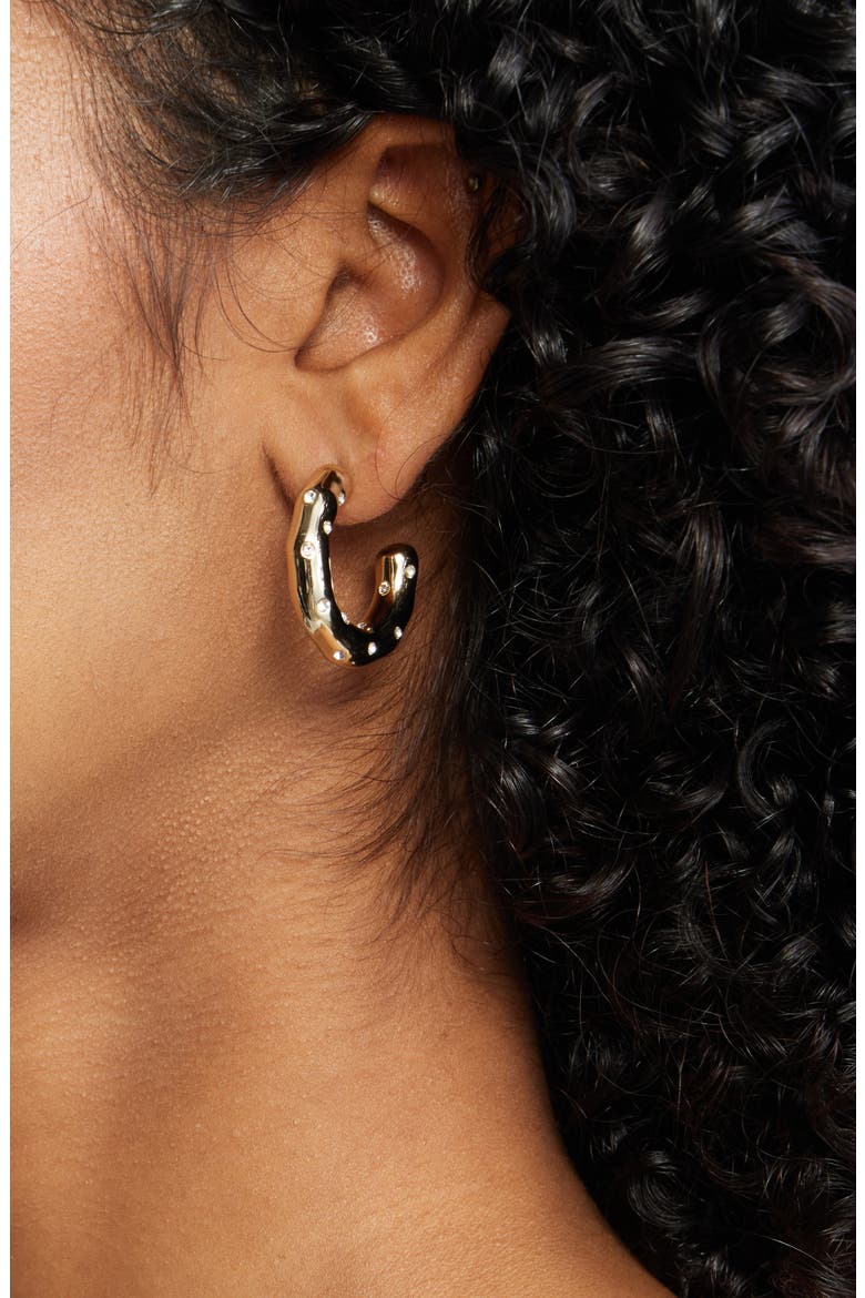 Park Avenue Hoop Earrings, Alternate, color, GOLD