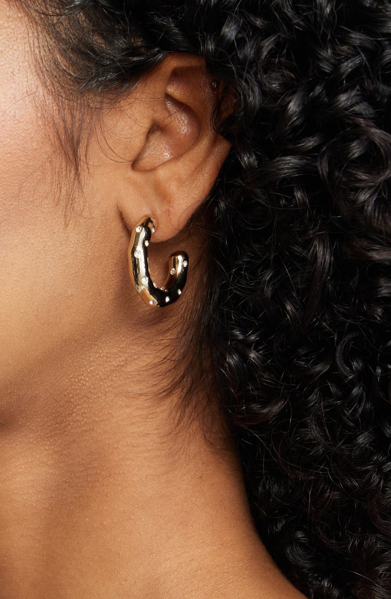 FRASIER STERLING Park Avenue Hoop Earrings, Alternate, color, Gold