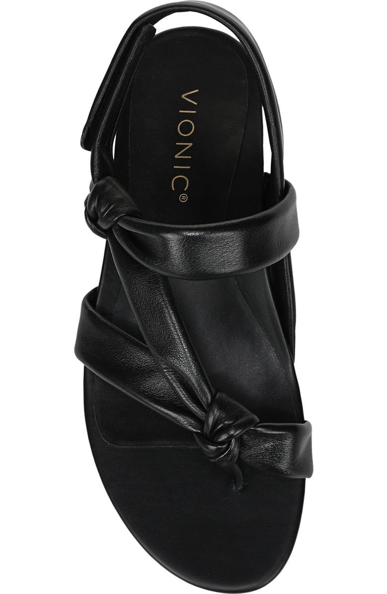Vionic Geneva Strappy Sandal, Alternate, color, Black Leather