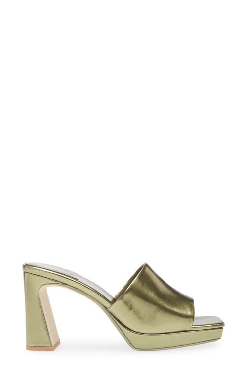 Jeffrey Campbell Dress Code Sandal In Olive Metallic