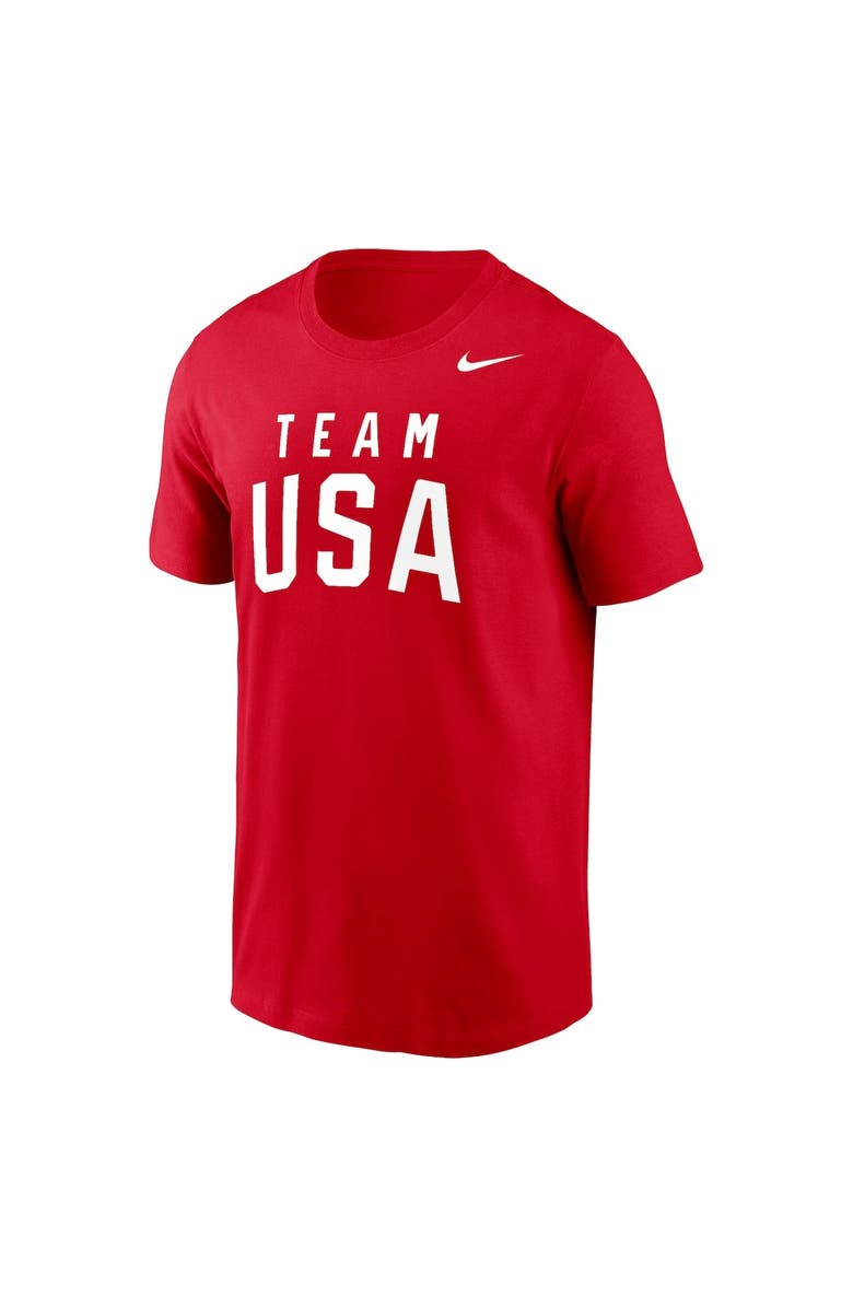 Nike Men's Nike Red Team USA Olympic Team Performance T-Shirt, Alternate, color, Red