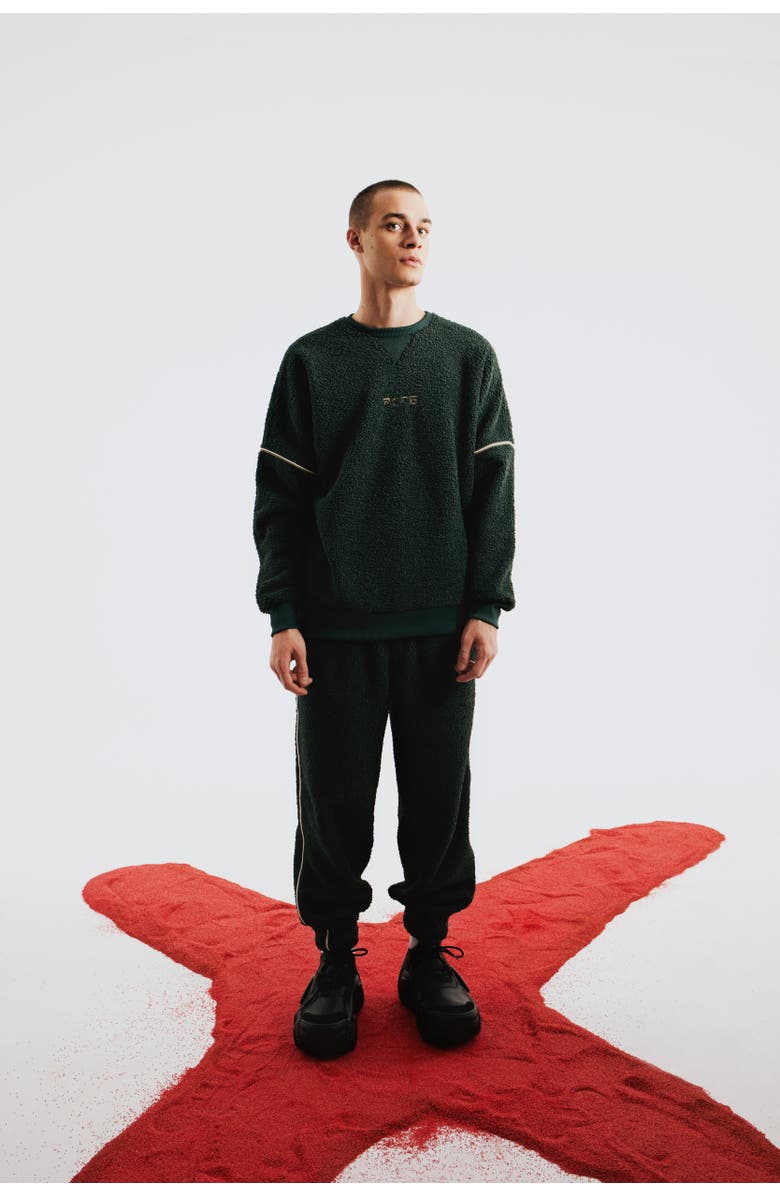 PCFG Fluffy Track Sweat, Alternate, color, Dark Green