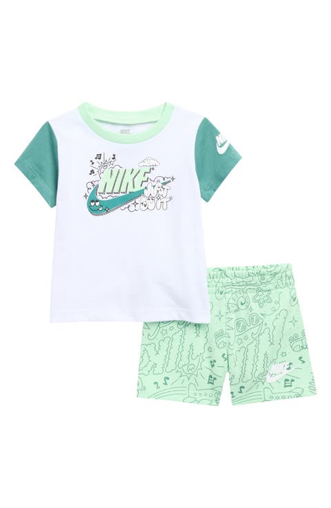Logo Graphic T-Shirt & Print Shorts Set (Baby)
