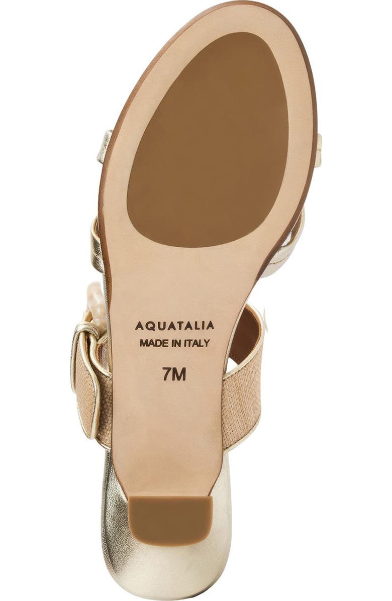Aquatalia Bambi Weatherproof Slide Sandal, Alternate, color, Champagne Multi