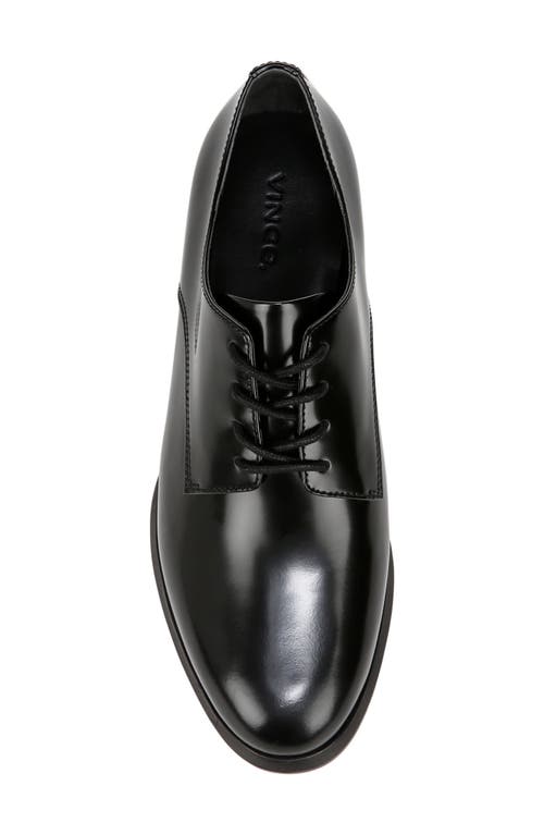 Vince Niko Calf Leather Derby Shoes In Black