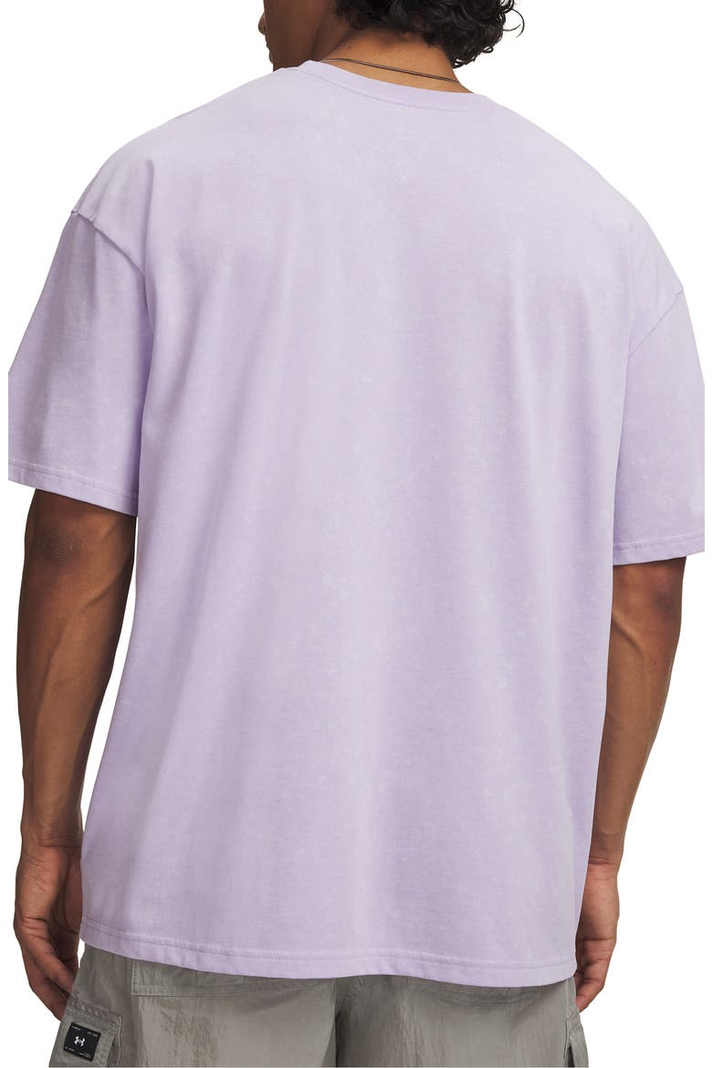 UA Logo Patch Oversize T-Shirt, Alternate, color, PURPLE CREST