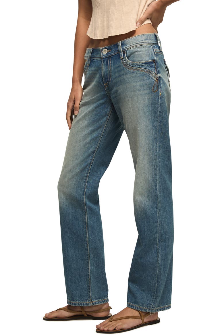 Easy Rider Low Rise Straight Leg Jeans, Alternate, color, WARRANT WASH
