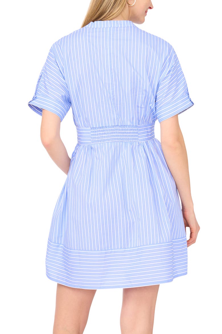 V-Neck Mini Dress, Alternate, color, SERENITY