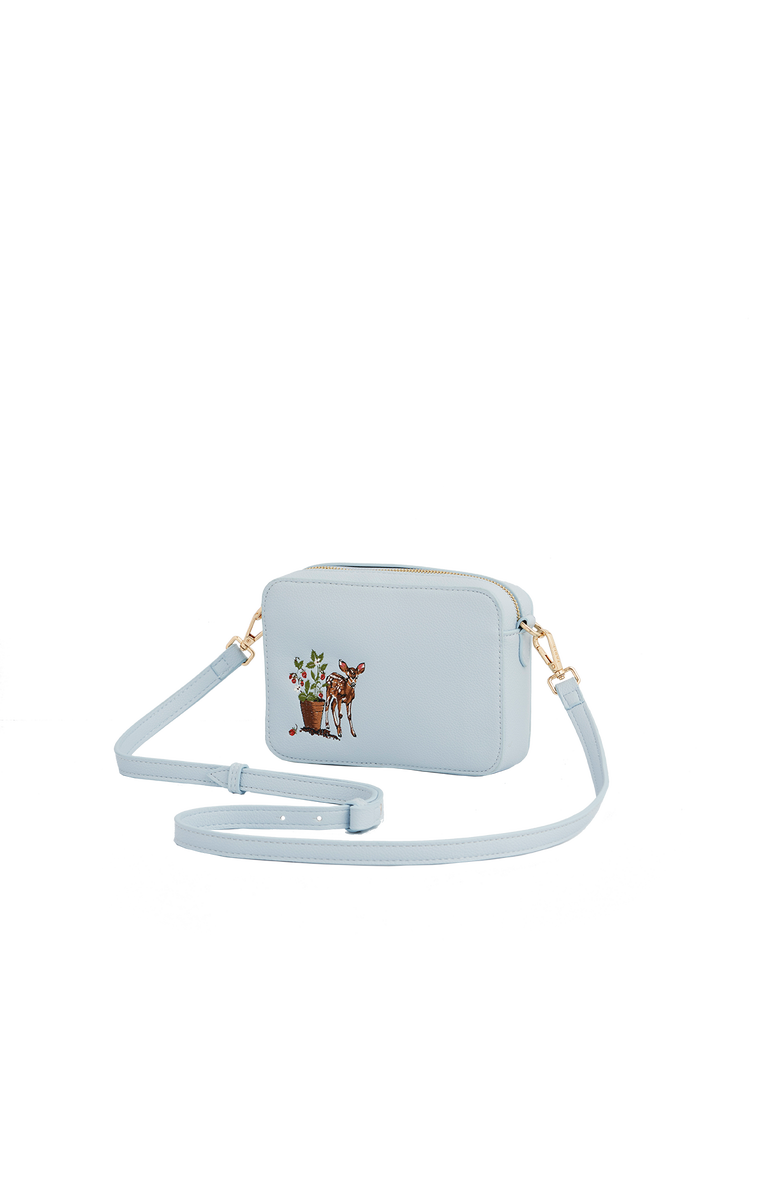 Fable England Charlotte Strawberry & Fawn Embroidered Camera Bag, Alternate, color, Light/Pastel Blue