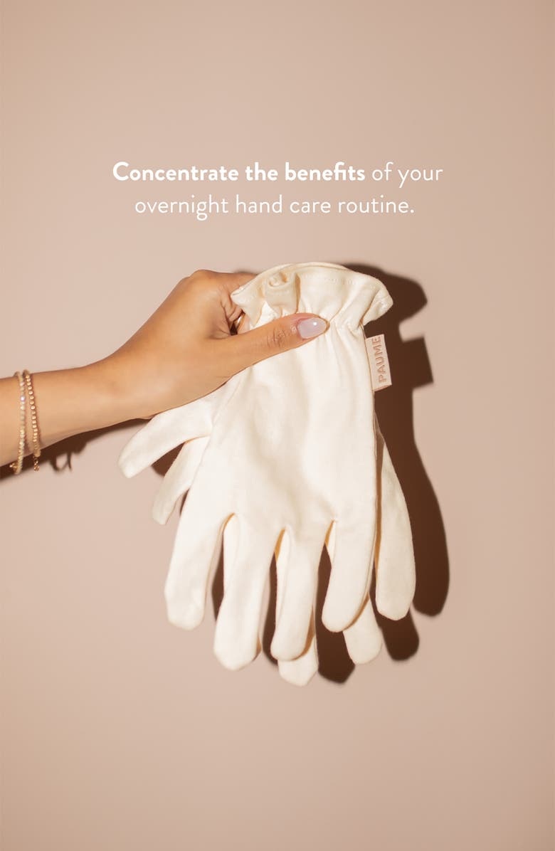 PAUME Cotton Overnight Gloves, Alternate, color, Beige