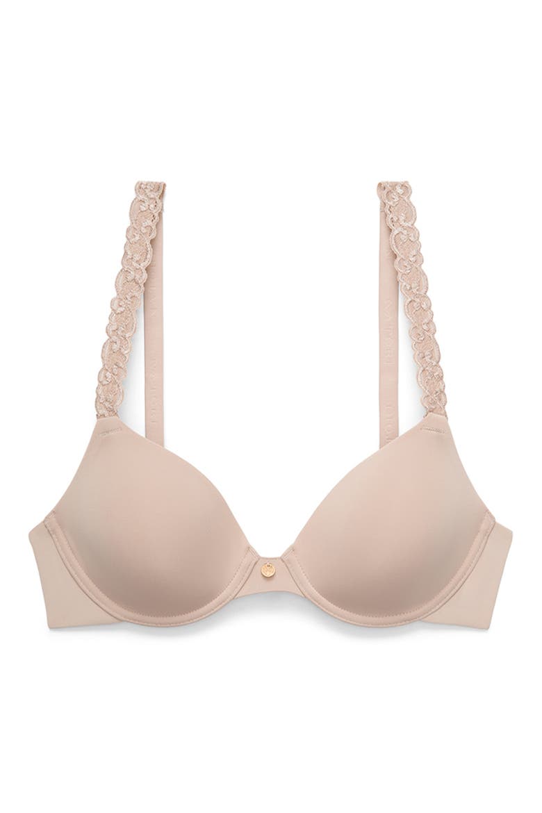 Pure Luxe Underwire T-Shirt Bra, Alternate, color, CAFE