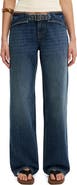 Cotton On Belted Low Rise Straight Leg Jeans
