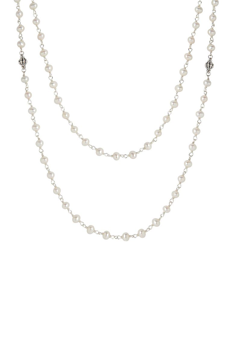 LAGOS Luna Long Freshwater Pearl Necklace, Alternate, color,