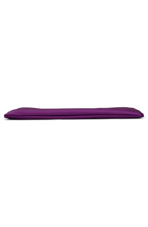 Jeffrey Campbell To-go Satin Clutch In Purple Satin