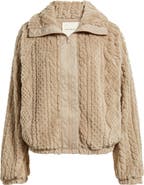 Thread & Supply Cable Stitch Fleece Jacket