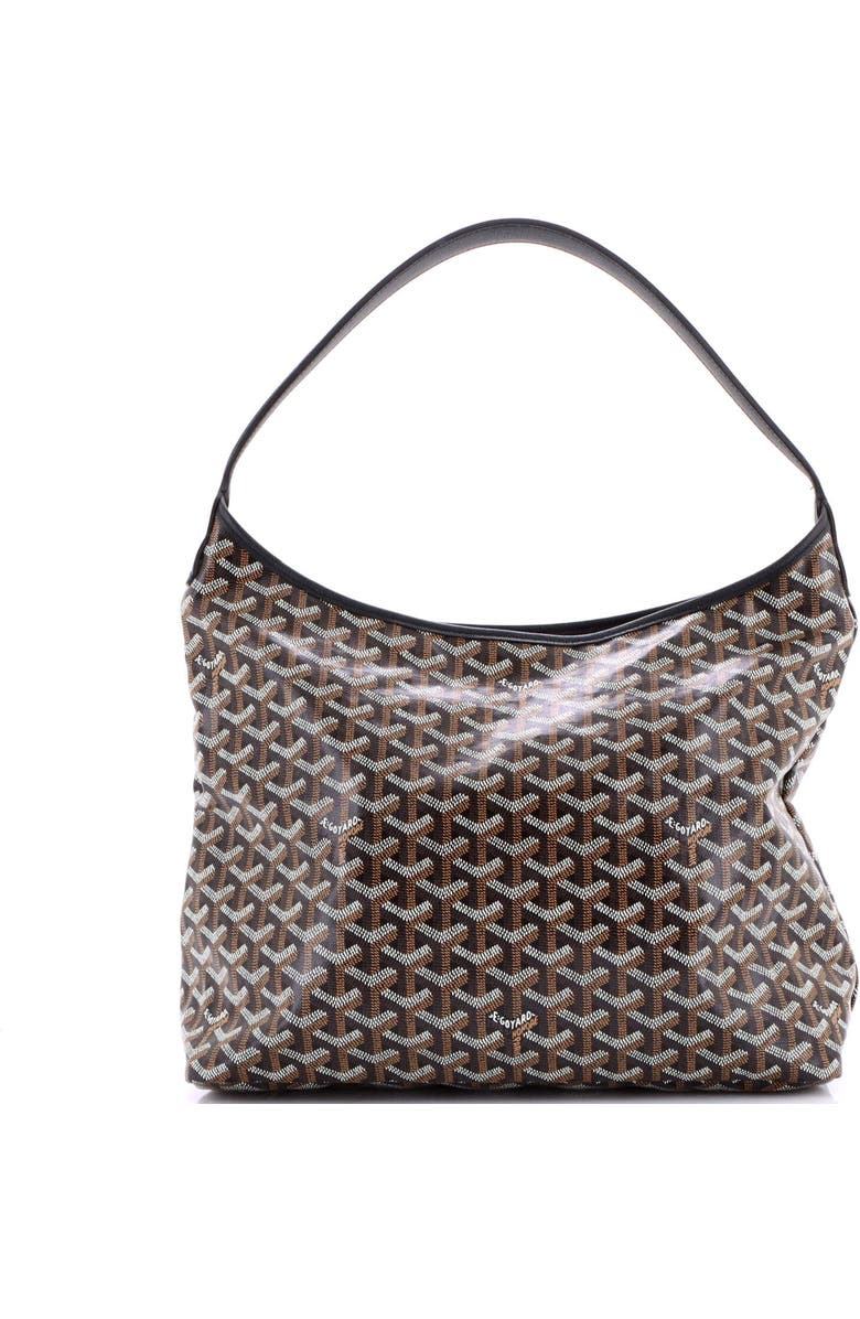 Pre-Owned Goyard Boheme Hobo Coated Canvas, Alternate, color, Black