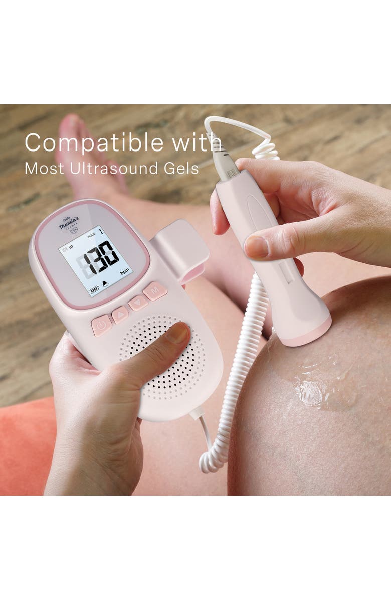 Little Martin's Portable Ultrasound Fetal Doppler, Heartbeat Detector, Alternate, color, Pink