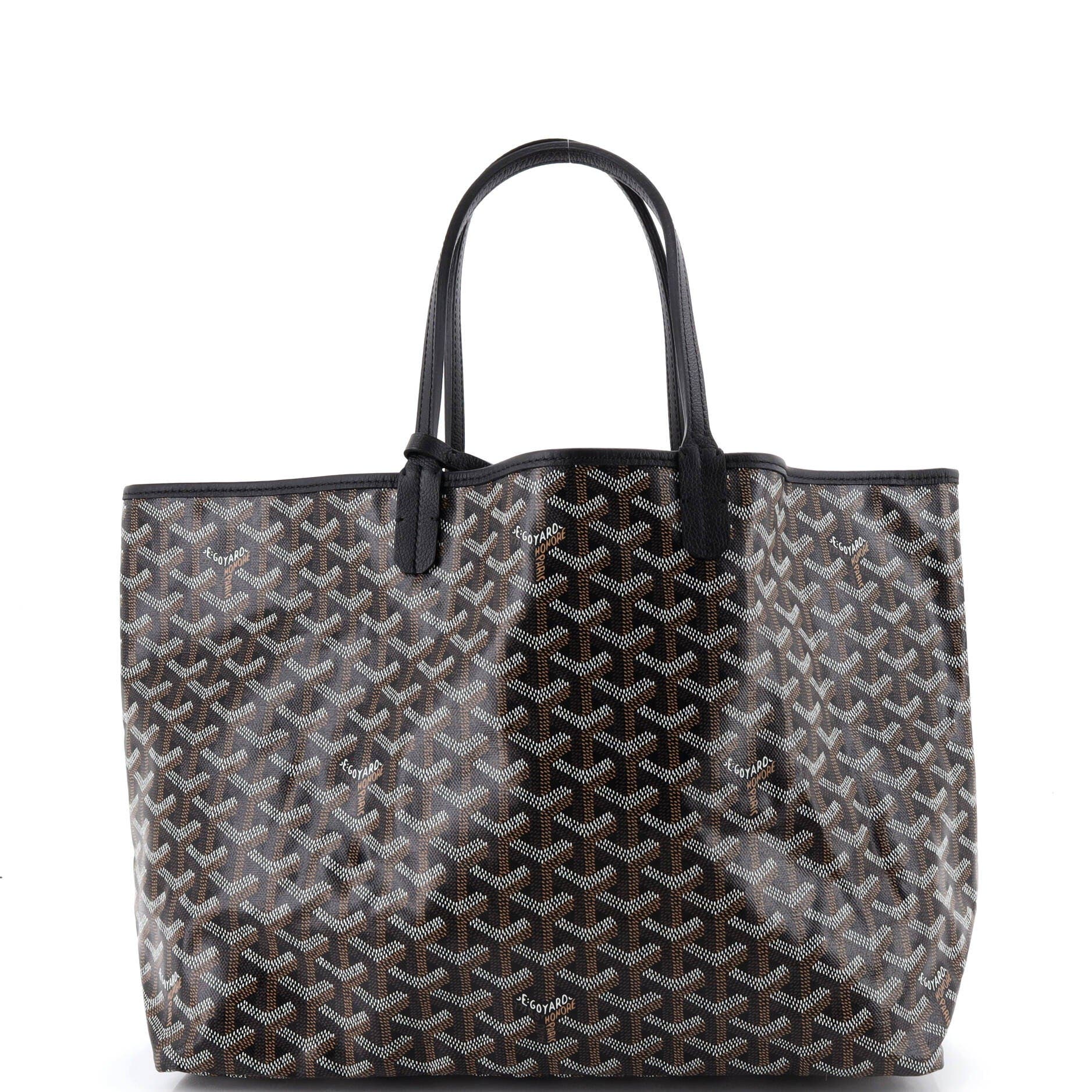 Pre-Owned Goyard Saint Louis Tote Coated Canvas PM, Alternate, color, Black