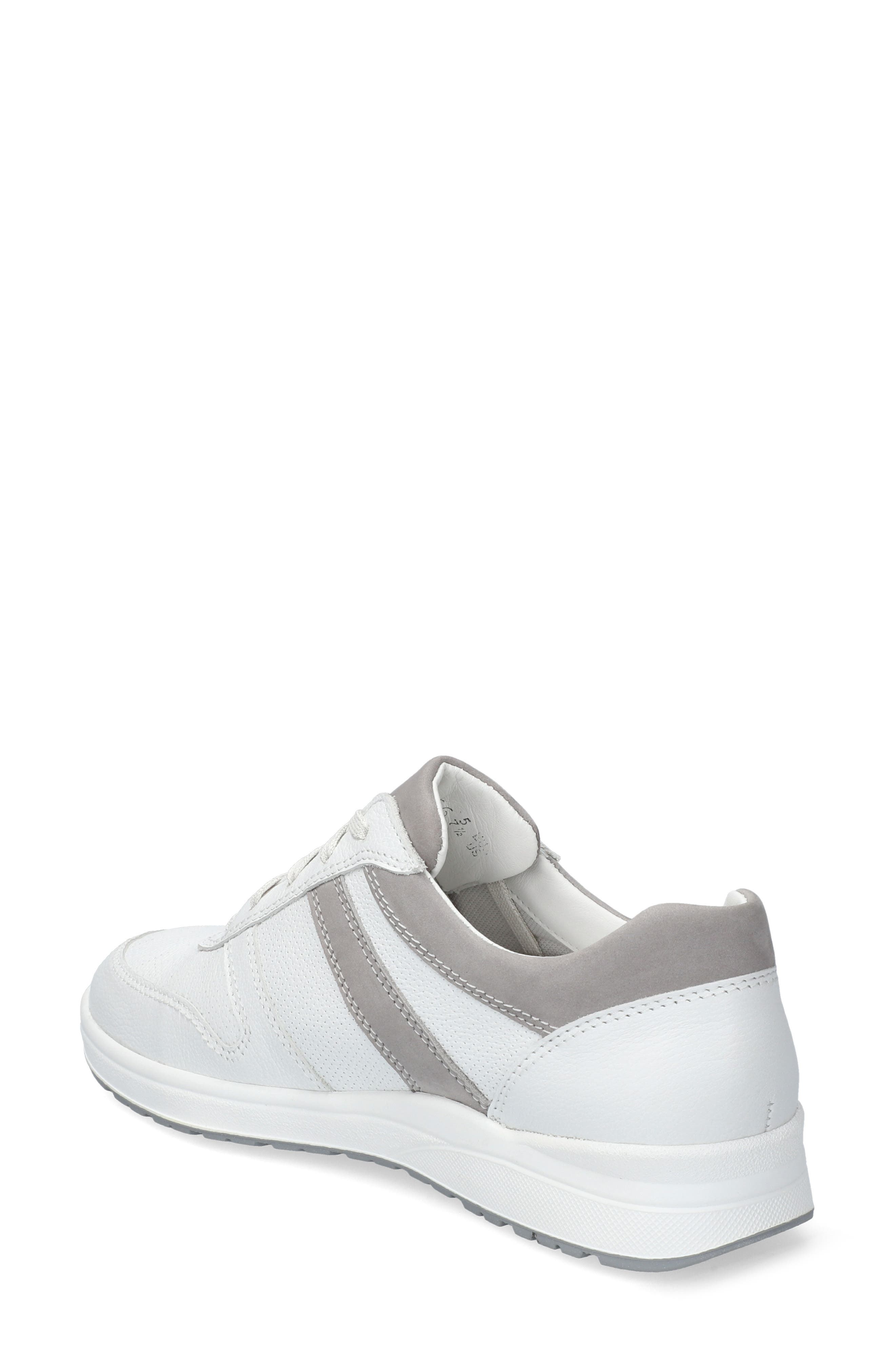 Rebecca Perforated Sneaker, Alternate, color, WHITE