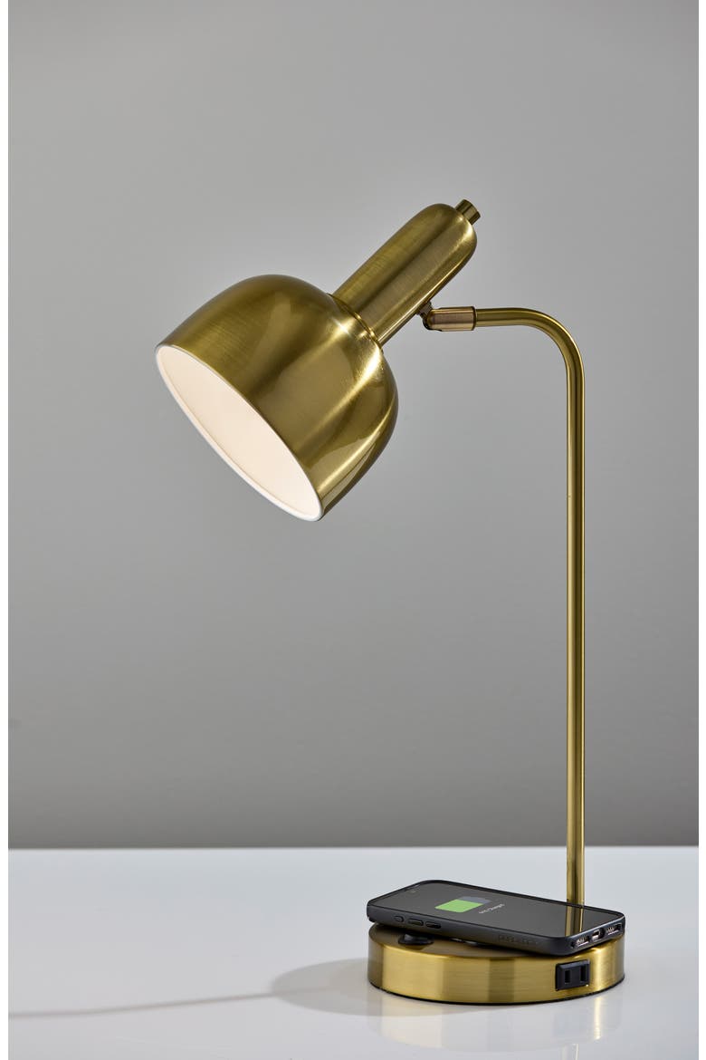 Rico Supercharger Desk Lamp, Alternate, color, ANTIQUE BRASS