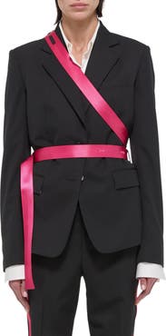 Helmut Lang Seat Belt Virgin Wool Blazer