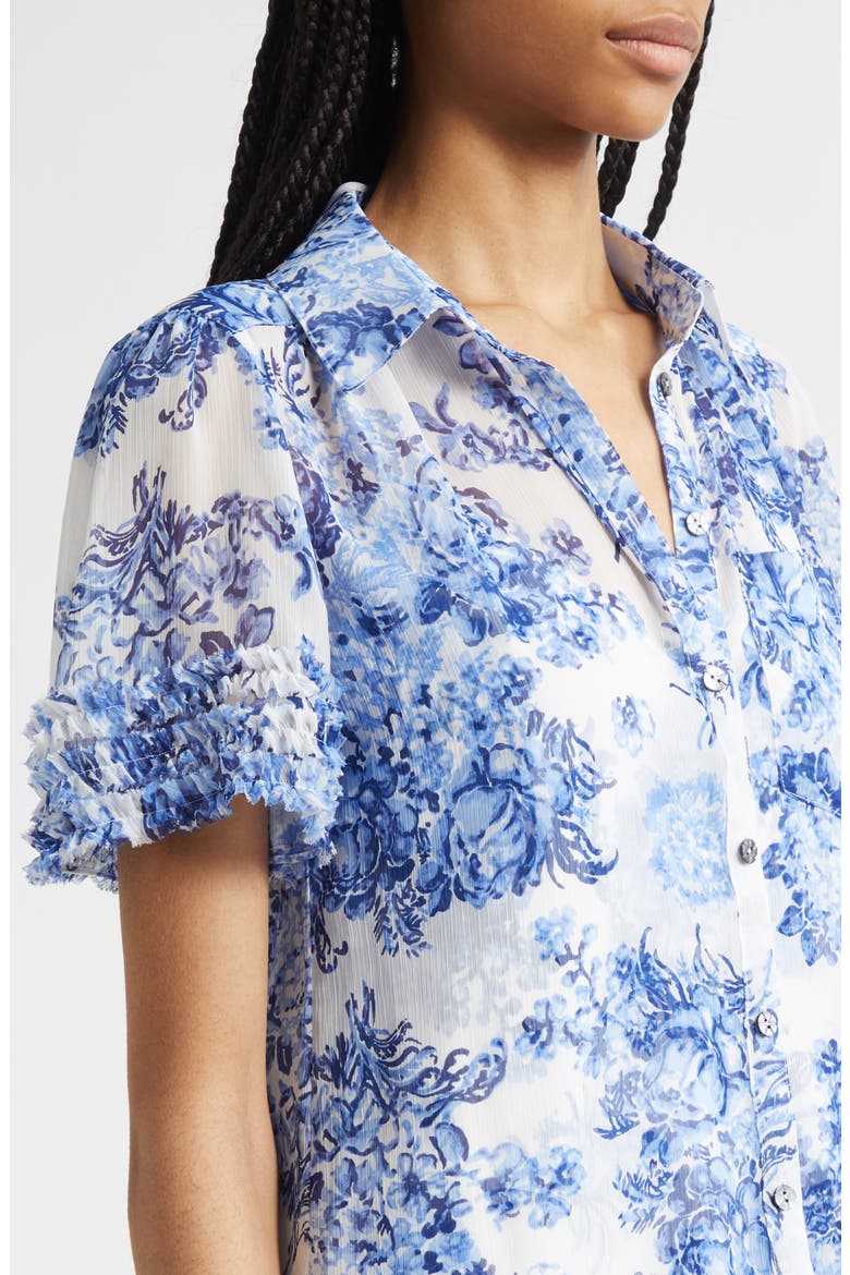 Print Ruffle Minidress, Alternate, color, ENDLESS SKY MULTI