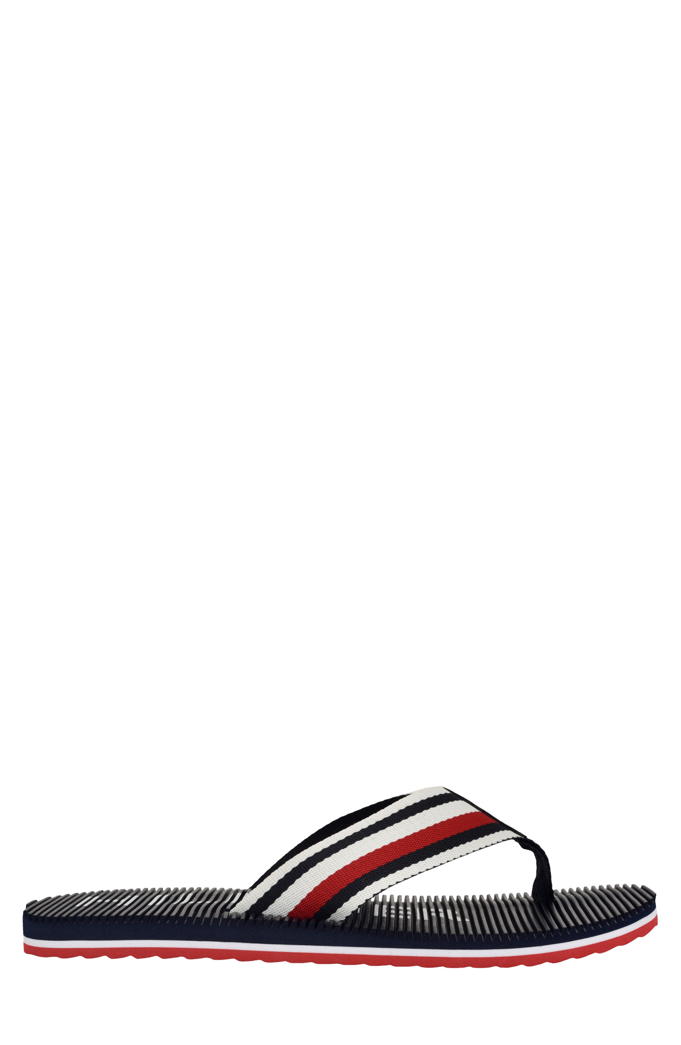 Tommy Hilfiger Donom Flip Flop, Alternate, color, Navy Stripe Multi