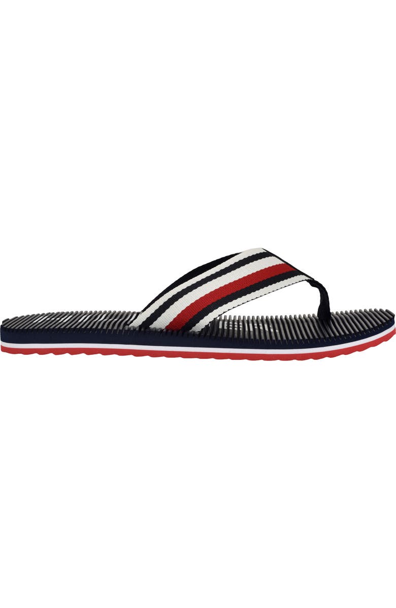 Tommy Hilfiger Donom Flip Flop, Alternate, color, Navy Stripe Multi