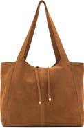 MANGO Suede Shopper Bag