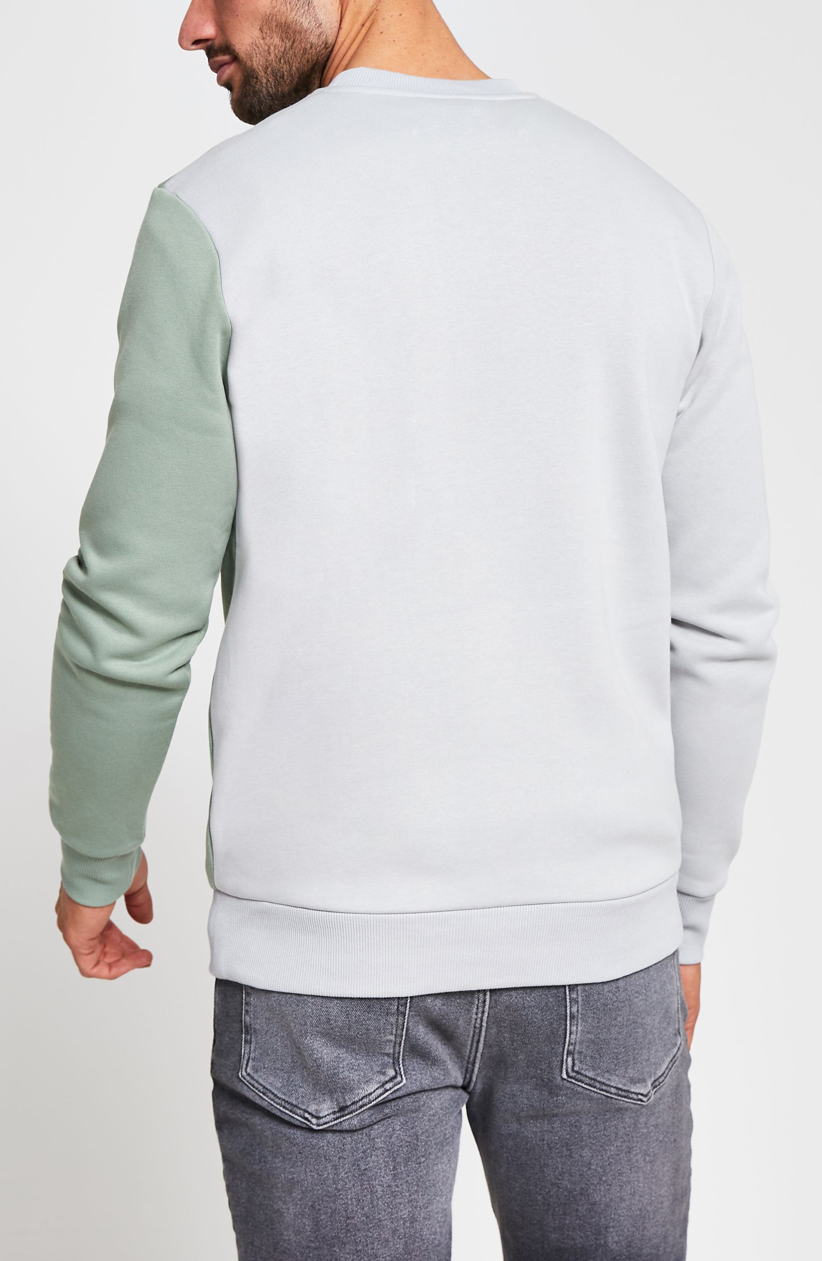 River Island Ultimate Blocked Slim Fit Sweatshirt (Men) | Nordstrom