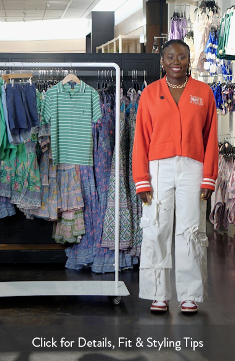 Kids' Stripe Cotton & Linen Pocket Polo, sales video thumbnail