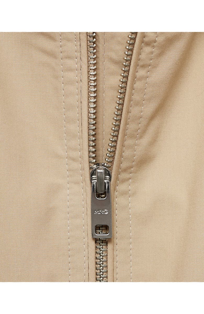 MANGO Lightweight Stand Collar Canvas Jacket, Alternate, color,