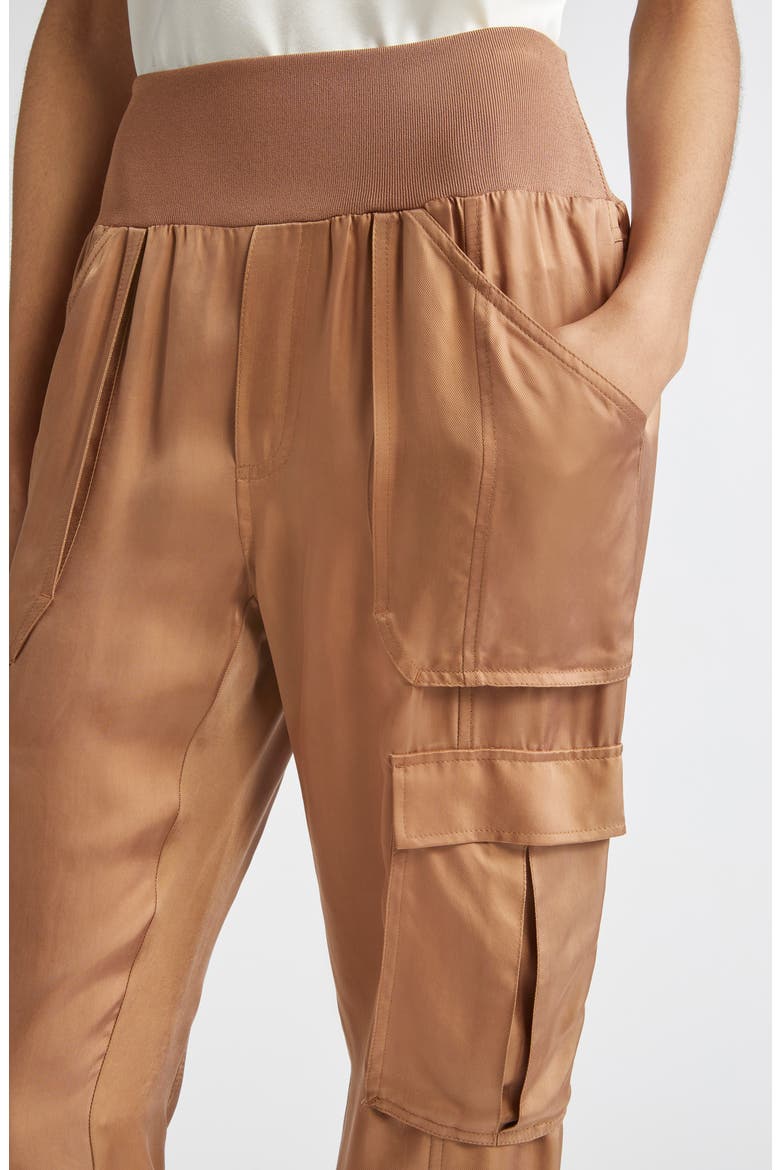 Raven Cargo Parachute Pants, Alternate, color, BROWN SANDSTONE