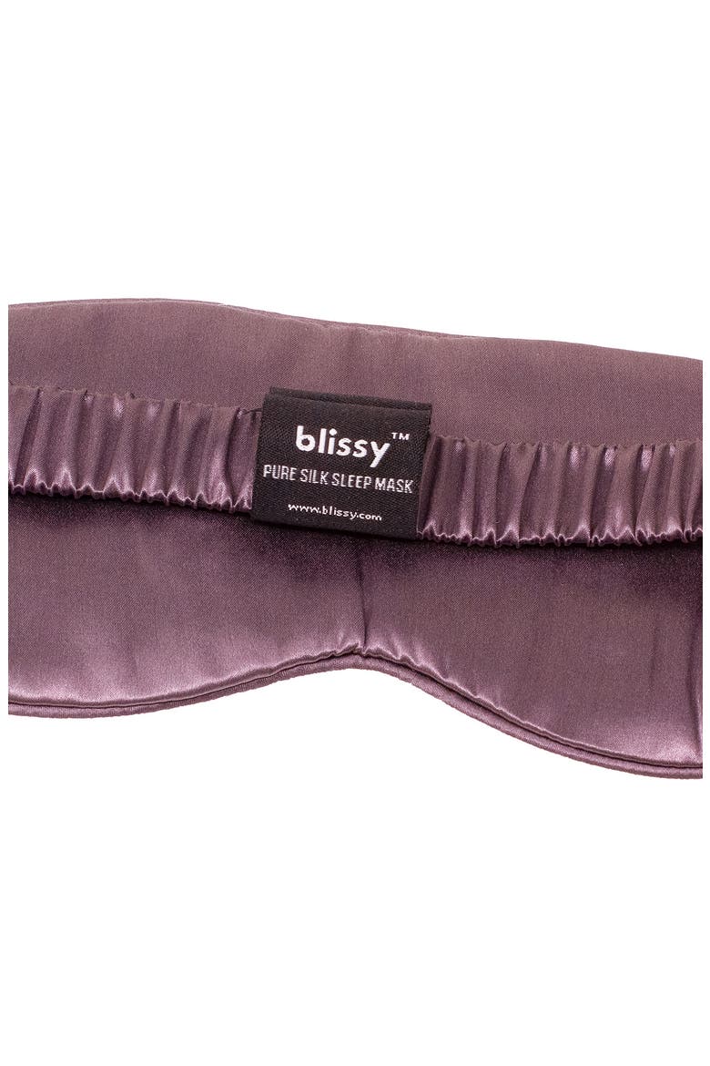Silk Sleep Mask, Alternate, color, PLUM