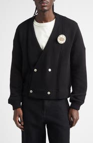 Bode Double Breasted Cotton Cardigan