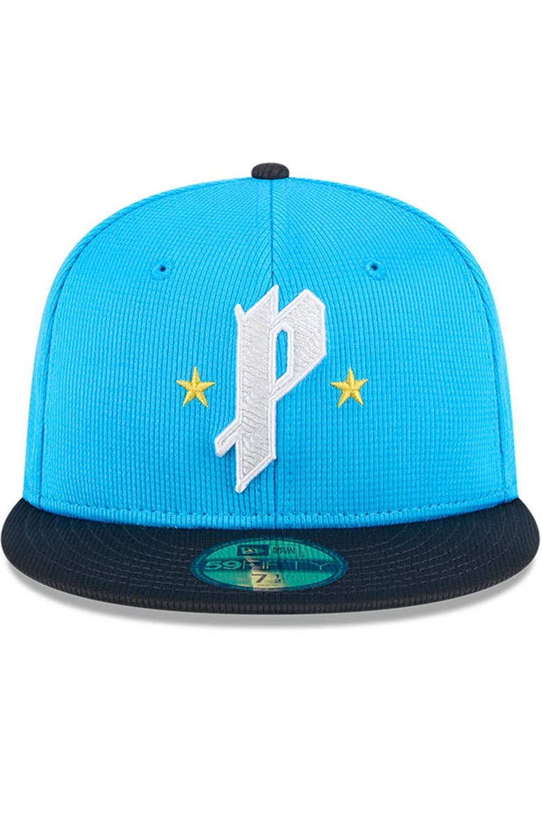 Men's New Era Neptune Blue/Navy Philadelphia Phillies City Connect Batting Practice 59FIFTY Fitted Hat, Alternate, color, Neptune Blue