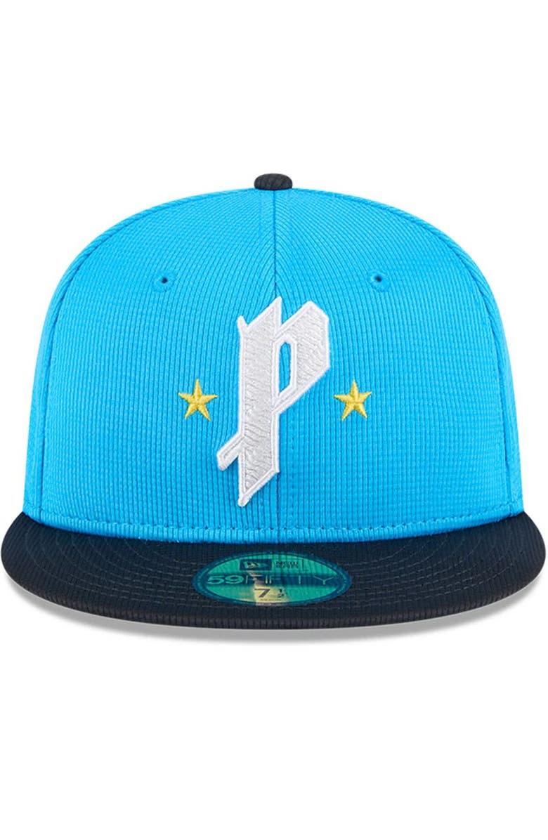 New Era Men's New Era Neptune Blue/Navy Philadelphia Phillies City Connect Batting Practice 59FIFTY Fitted Hat, Alternate, color, Neptune Blue