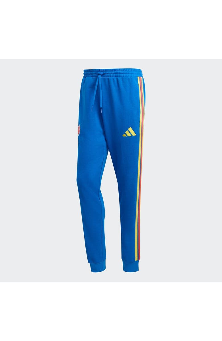 adidas Men's adidas Blue Colombia National Team FIFA x World Cup Alphaskin Fleece Pants, Main, color, Blue