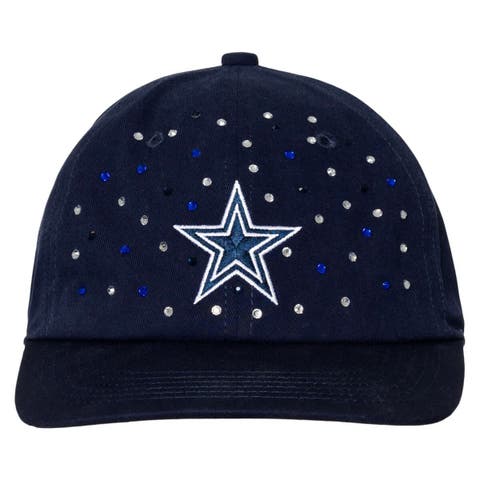 Women's The Wild Collective Navy Dallas Cowboys Jeweled Adjustable Hat