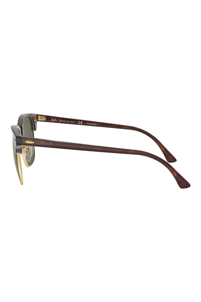 Clubmaster 55mm Polarized Sunglasses, Alternate, color, RED HAVANA