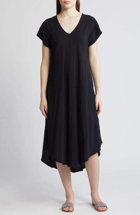Nebili V-Neck Shift Dress