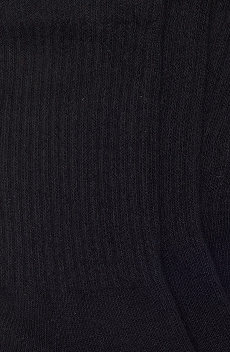 Nordstrom Everyday 3-Pack Demi Crew Socks, Alternate, color, Black