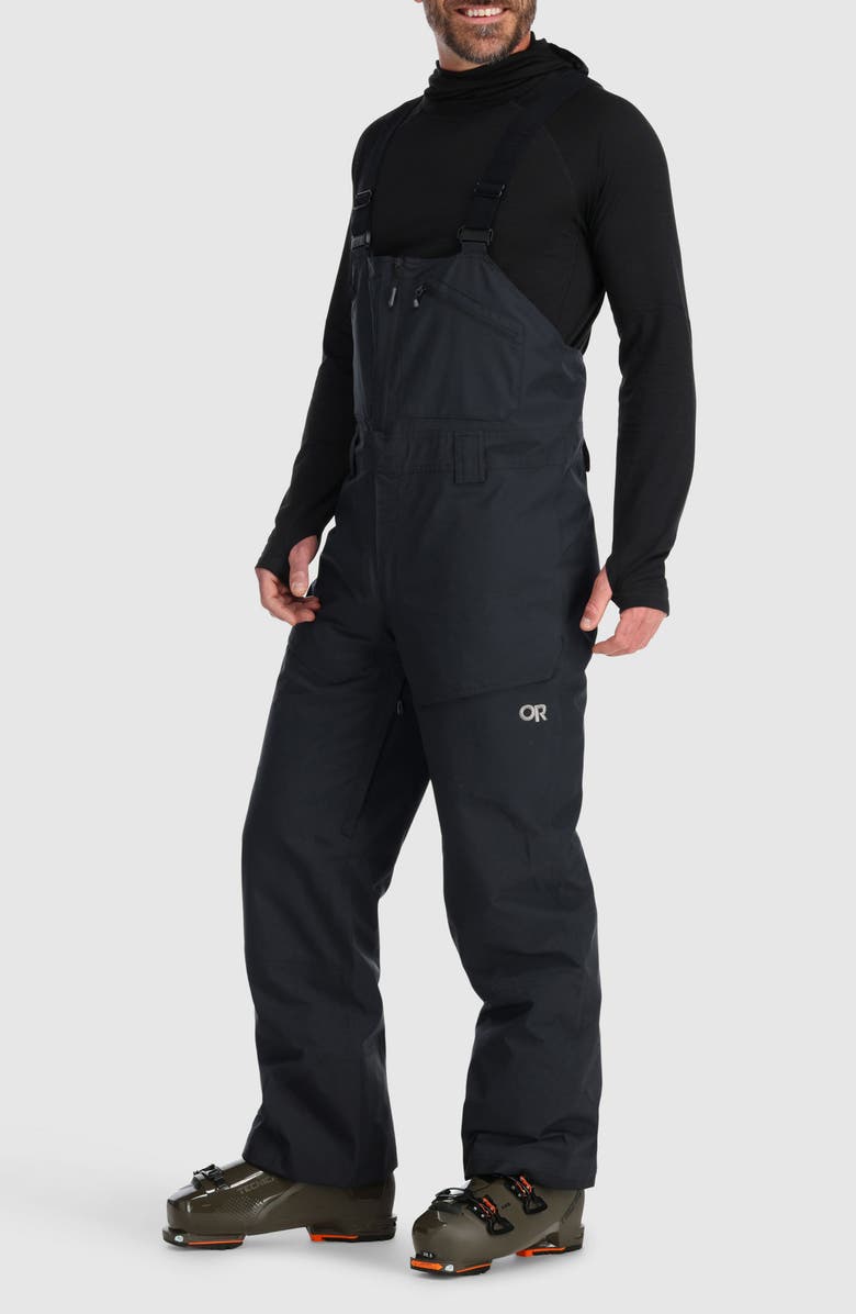 Outdoor Research Snowcrew Waterproof Insulated Bibs, Alternate, color, Black
