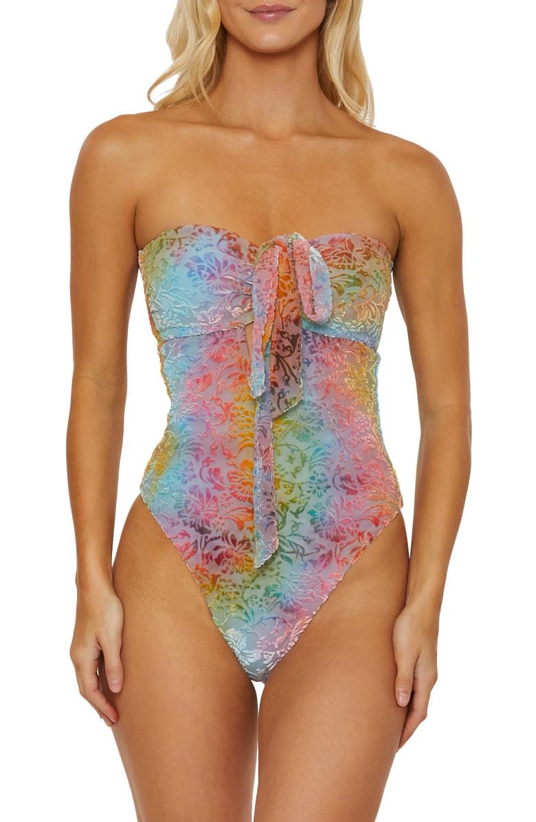 Isabella Rose Tropea One-Piece Swimsuit, Alternate, color, Pink Multi