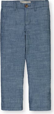 Hope & Henry Boys' Organic Chambray Suit Pant, Toddler
