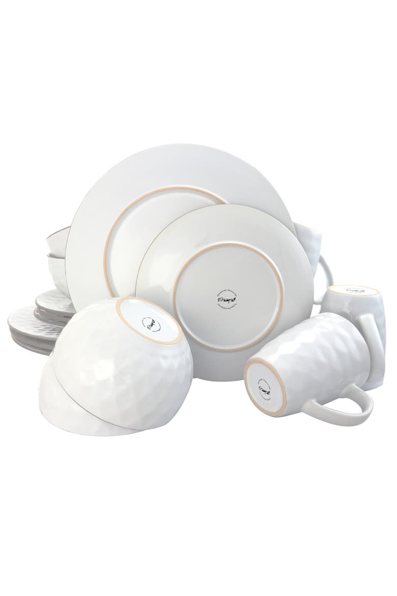 Luxurious Medici Pearl 16 Piece Dinnerware Set, Alternate, color, White