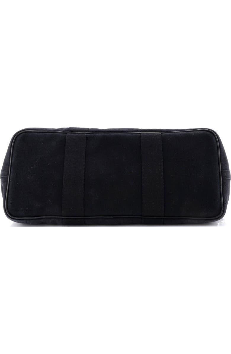 Pre-Owned Hermes Valparaiso Bag Toile and Leather MM, Alternate, color, Noir