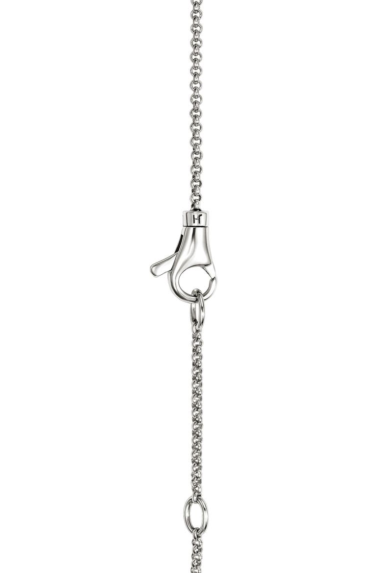 Diamond Pavé Heart Pendant Necklace, Alternate, color, SILVER