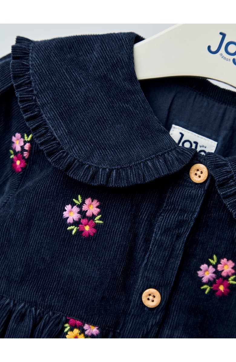 JOJO MAMAN BEBE Floral Embroidered Long Sleeve Corduroy Dress, Alternate, color, Floral
