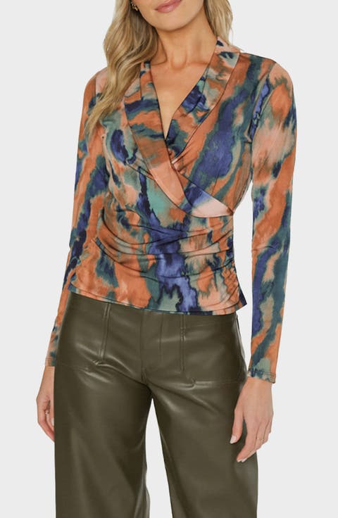 Prescott Draped Long Sleeve Top